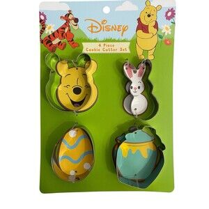 Disney Cookie Cutter Set 4pc Winnie the Pooh Bunny Egg Honey Pot Easter